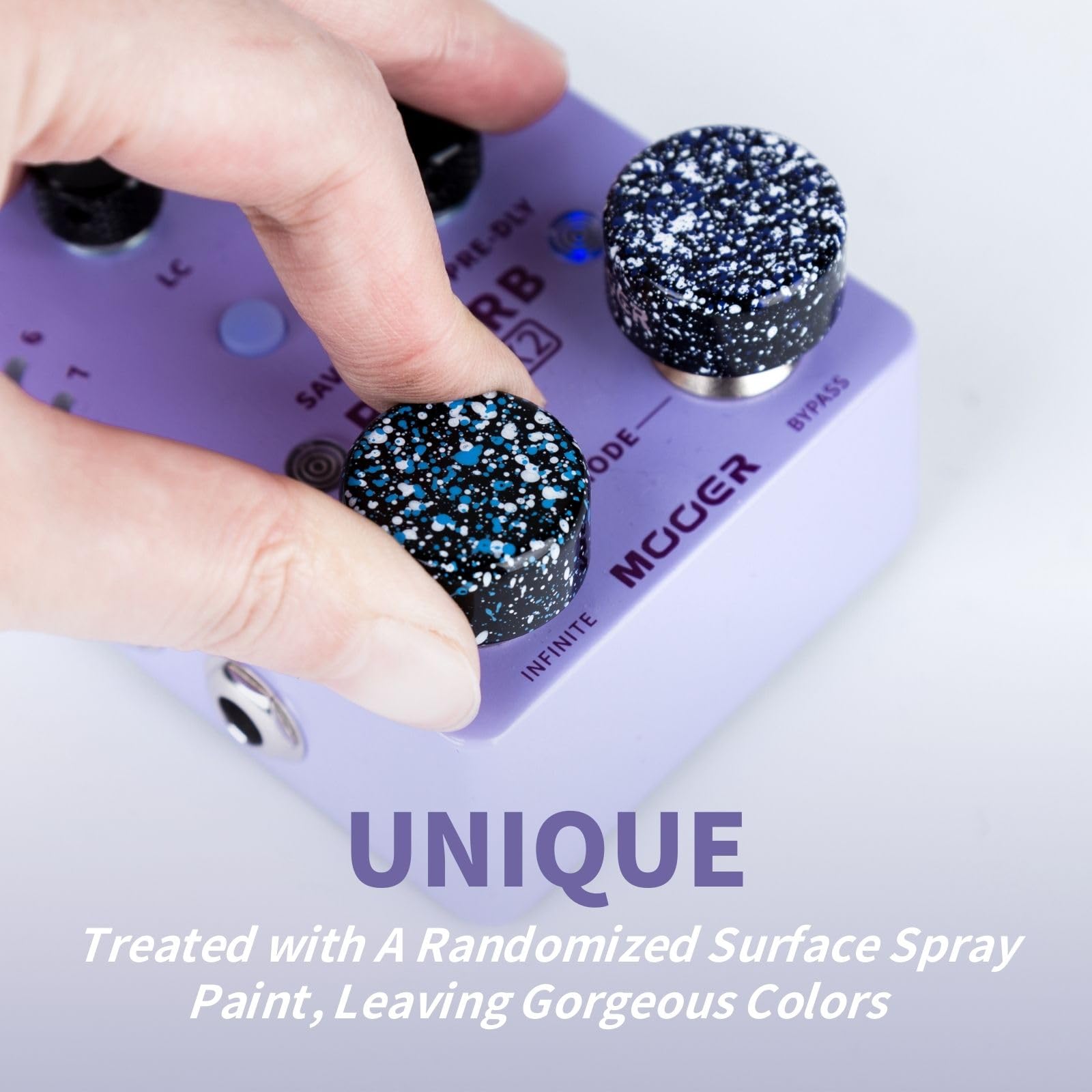 MOOER Metal Crush FT-MRB05 Universe Series Colorful Metal Footswich Toppers for Guitar Effects Pedal, Bass Effects Pedal